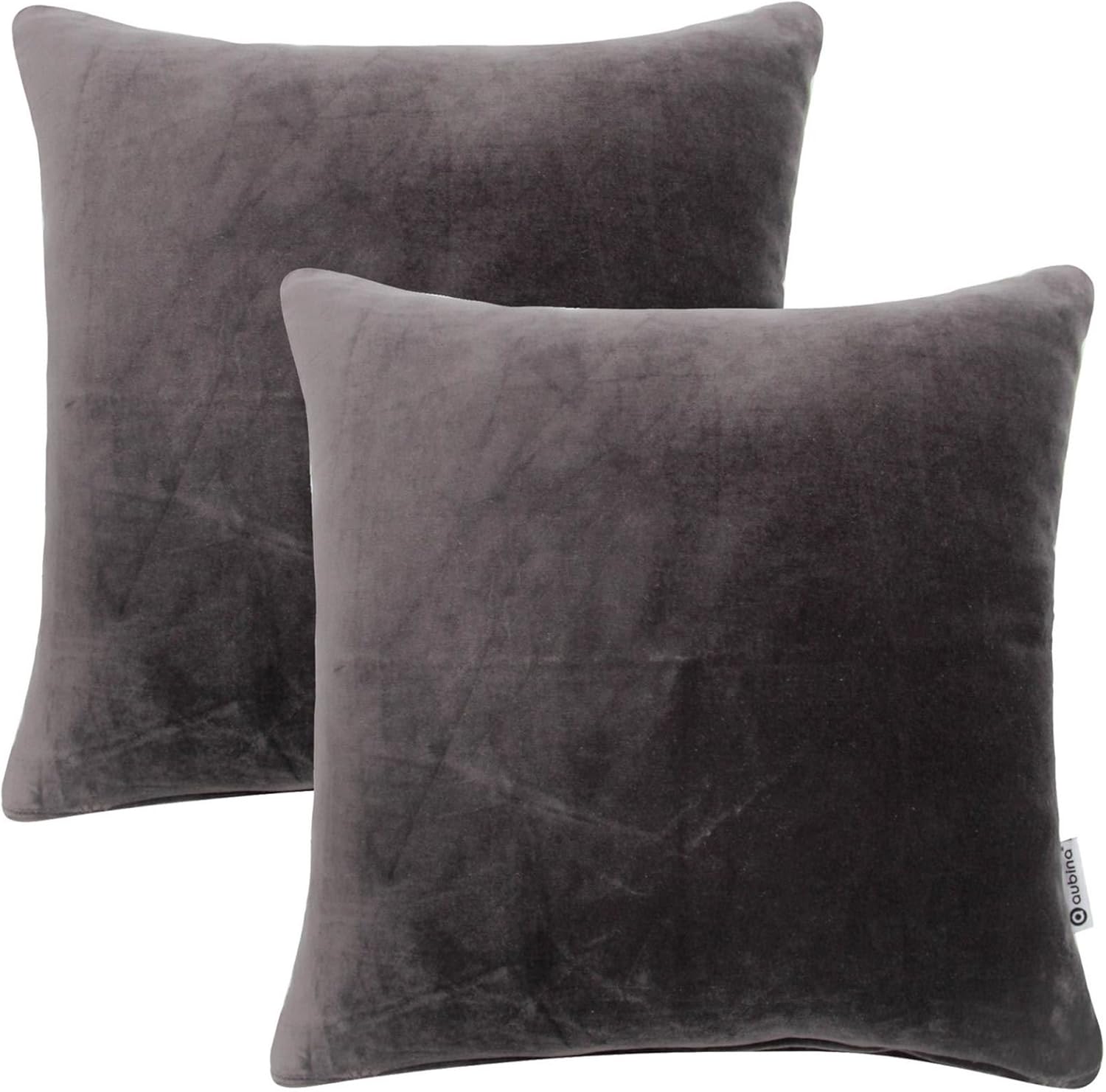 Aubina Set of 2 Cotton Velvet Cushion Covers, Pair 100 Cotton Velvet