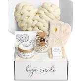 Sympathy Gift Baskets for Loss of Loved One Mother Father Husband Mom Dad, Memorial Condolences Bereavement Grief Gifts for Loss, Miscarriage Gifts for Mothers Women Care Package Box w/Ivory Pillow