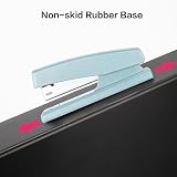 Deli Desktop Stapler 640 Staples 25 Sheet Capacity Blue view 5