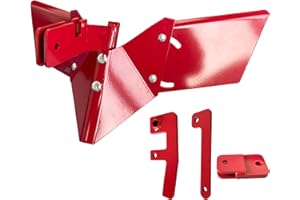 C CLINK 15683 Hiller-Furrower Rear Tine Tillers Kit for Large and Small Land Reclamation,Adjustable Plow Wing,with Adapter,Easy to Install,Including Installation Accessories