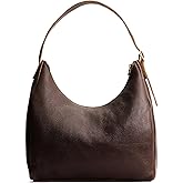 Portland Leather Goods Aspen Shoulder Bag – Handmade with Full-Grain Hides – Secure Zipper Closure & Adjustable Strap