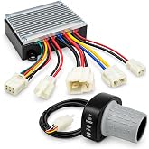 24V Controller Twist Throttle for Razor Dirt Quad 4 Wheeler HB2430-TYD6-FS | 24V Control Module &amp; 6-Wire LED Twist Throttle Kit for Razor Dirt Quad, 6-Pin Connector, Fits All 24V Versions and SX McGrath