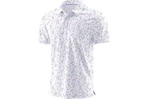 Askdeer Men's Golf Polo Shirts Short Sleeve Performance Dry Fit Polo Shirt Moisture Wicking Casual Golf Shirts