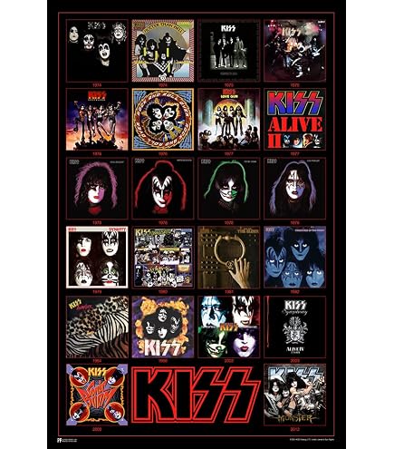 Amazon.com: Kiss Love Gun 36x24 Music Art Print Poster Hard Rock