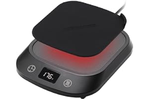 TRULLOYOO Coffee Mug Warmer Auto Shut Off, Candle Warmer Plate, Smart Coffee Warmer for Desk, 1-12H Timer 6 Temperature Settings, Fast Heating Mug | Cup Warmer for Coffee, Beverage, Milk, Tea, Cocoa