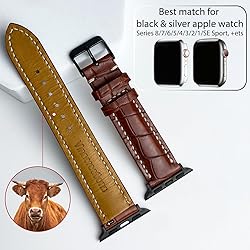 Light Brown Watch Strap Compatible with Apple Watch