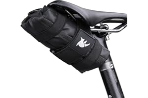 Rhinowalk Bike Saddle Storage Bag - Bicycle Roll Tool Pouch for Repair Tools - Pocket Pack for Mountain, Road, MTB, Fixed Gea