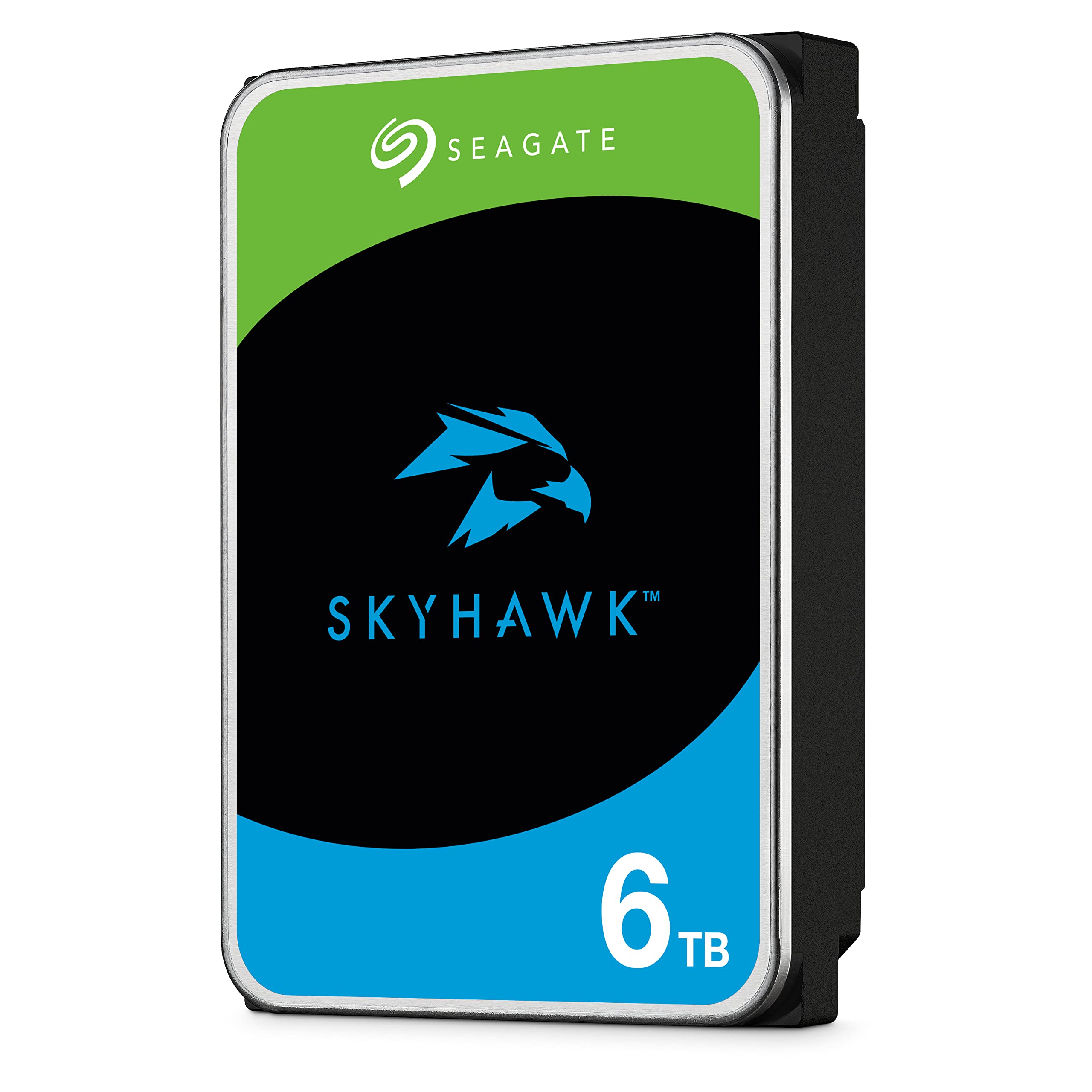 Seagate Skyhawk 6TB Video Internal Hard Drive HDD – 3.5 Inch SATA 6Gb/s 256MB Cache for DVR NVR Security Camera System with in-House Rescue Services (ST6000VXZ09/009)