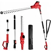FormiPow Pole Hedge Trimmer for Milwaukee M18 Battery (No Battery) | Extension Pole (7.84-9.74FT), 16.14" Laser-Cut Blade, 135&deg; Rotating Head, Overload Protection, Shoulder Strap Included