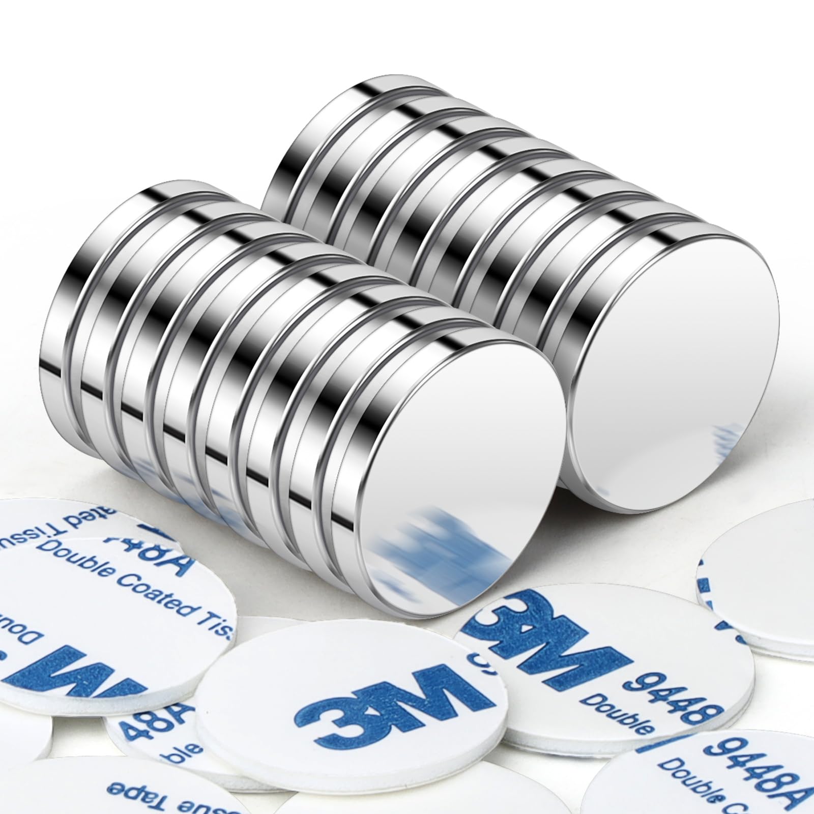 Wzone 18x3mm Strong Magnets, 16 Pack Small Round Fridge Magnets for Home Office Notice Board and DIY