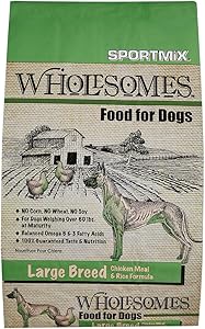 Sportmix Wholesomes Large Breed Chicken Meal And Rice Formula Dry Dog Food, 40 Lb.