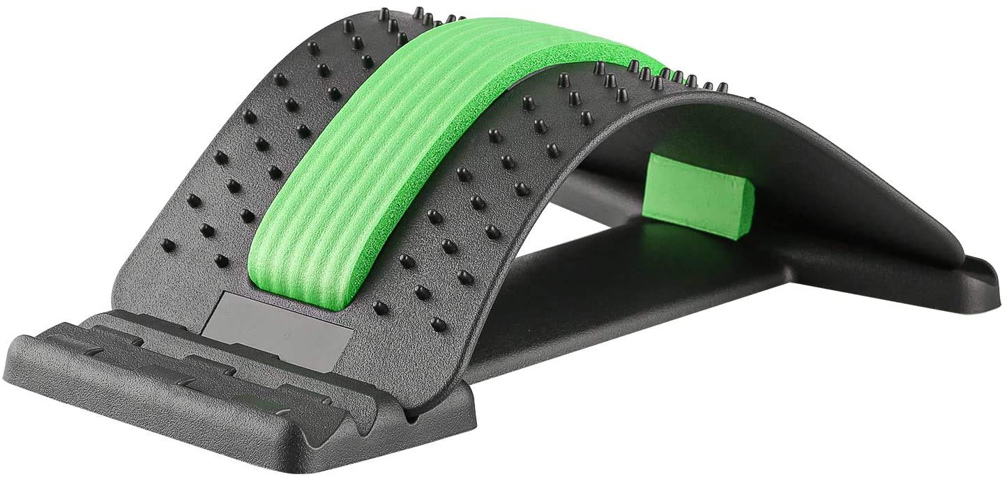 Back Stretcher, Posture Corrector Back Massager-Pain Relief Lumber Stretching Medical Spinal Device Spinal Chiropractor Fitness Equipment Back Support, 3 Level Back & Neck Magic Massager