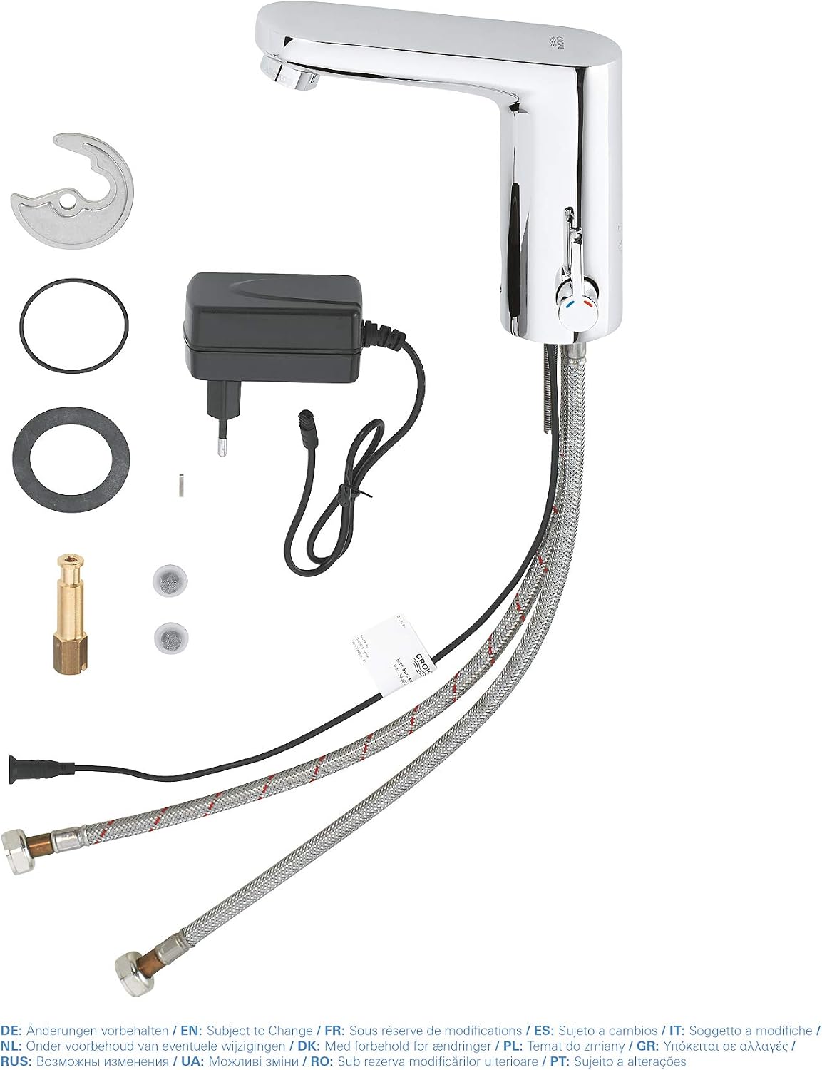 GROHE E 36325001 Eurosmart Cosmopolitan Infra Red Basin Mixer (German Import), Argent/Chrome - Image 4