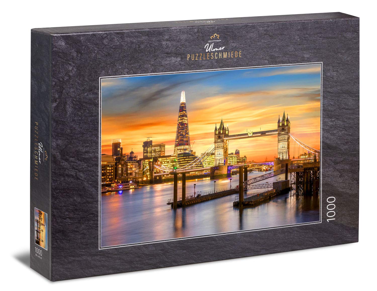 Ulmer Puzzleschmiede - Puzzle "London Centuries": 1000 pieces jigsaw puzzle - Puzzle motif of London with the historical and modern landmarks