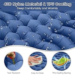 Double Sleeping Pad 4" Self Inflating Camping Mat