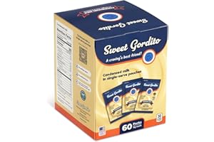 Sweet Gordito Sweetened Condensed Milk Packets – 60 Pack Travel Coffee Creamer Singles, Non-Refrigerated Sweet Condensed Milk for Coffee, Tea, and Recipes, Made in the USA from Grass-Fed Cows