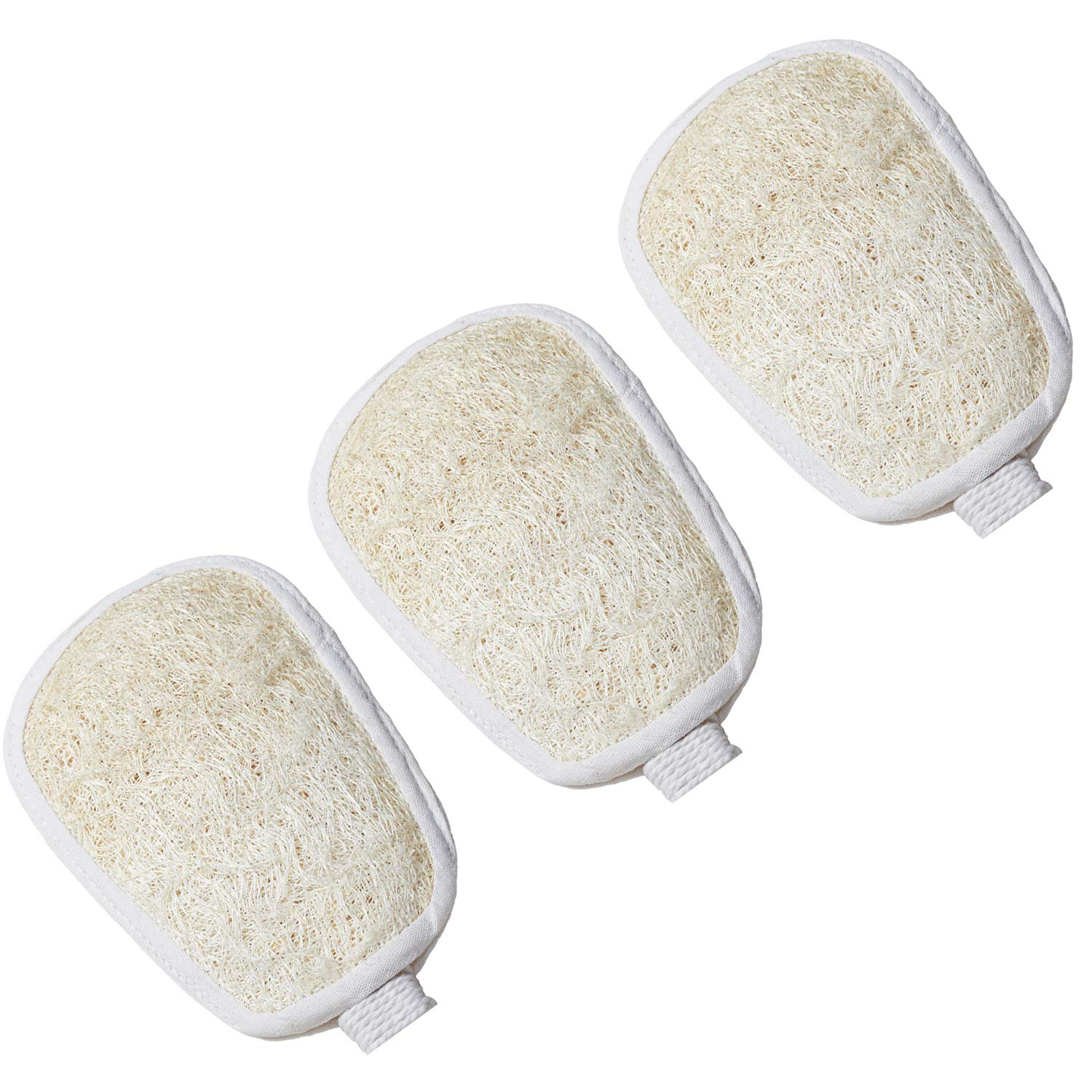 FAAY Loofah Sponge Refill for Back Scrubber on Stick, 3 Packs