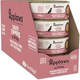 Applaws 100% Natural Wet Dog Food Tins Chicken Breast with Ham Vegetables 156g