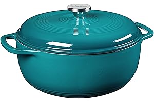 Lodge EC6D38 Enamel Dutch Oven, 6Qt, Lagoon, 6 Quart, Green