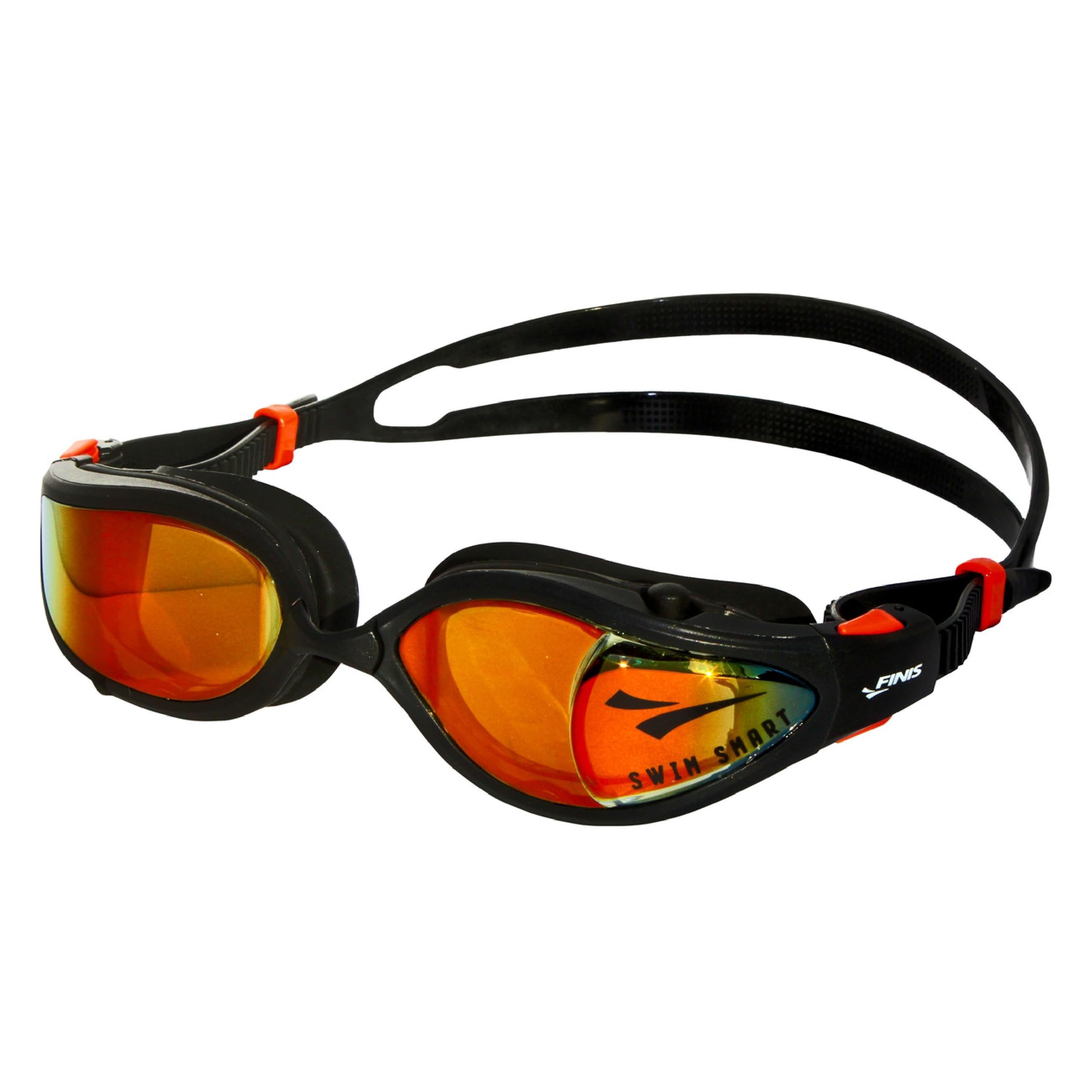 FINIS Smart Goggle Max Replacement - Smart Coach Not Included - Approved for USAT, PTO, World Triathlon Ciye App Integration - Orange/Black