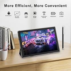 HOTTABLET 10" Android 15 Tablet, 12(4+8Expand) GB