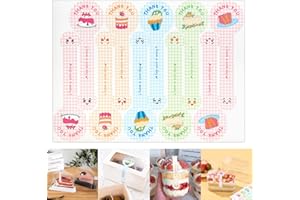 Beyonday 300pcs Handmade Lollipop Baking Stickers for Cake Box/Tins/Jars/Coffee Cups/Bottles, Cute Cake Long Label Sealing Bakery Stickers for Gift Wrapping Self-Adhesive Tamper Evident Seal Labels