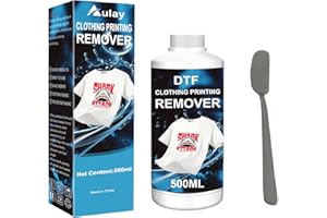 Aulay DTF Ink Print Remover Liquid 500ML for Fabrics Rapid Remover Letter Remover DTF Print Remover Fabric Fixer Print Remove
