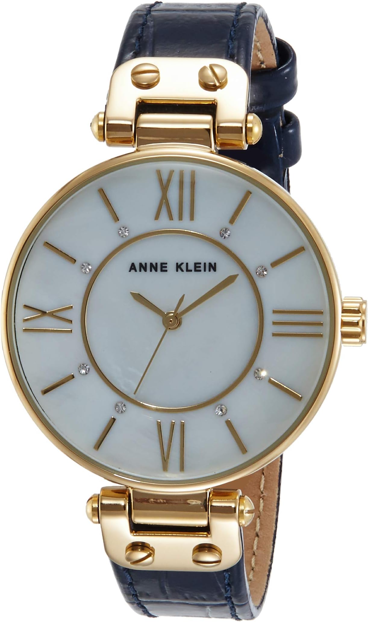 Anne Klein Analog White Dial Women's Watch-AK3228MPNV
