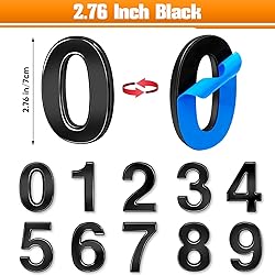 Ranslen 10 Pieces 2.76 Inch High House Numbers