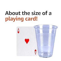 Amazon Basics Small Disposable Clear Plastic