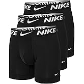 Nike Men`s Dri-FIT Essential Micro Boxer Briefs 3 Pack (B(KE1157-001)/W, Medium)