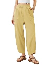 Xiaoxuemeng Womens Baggy Wide Leg Pants Casual