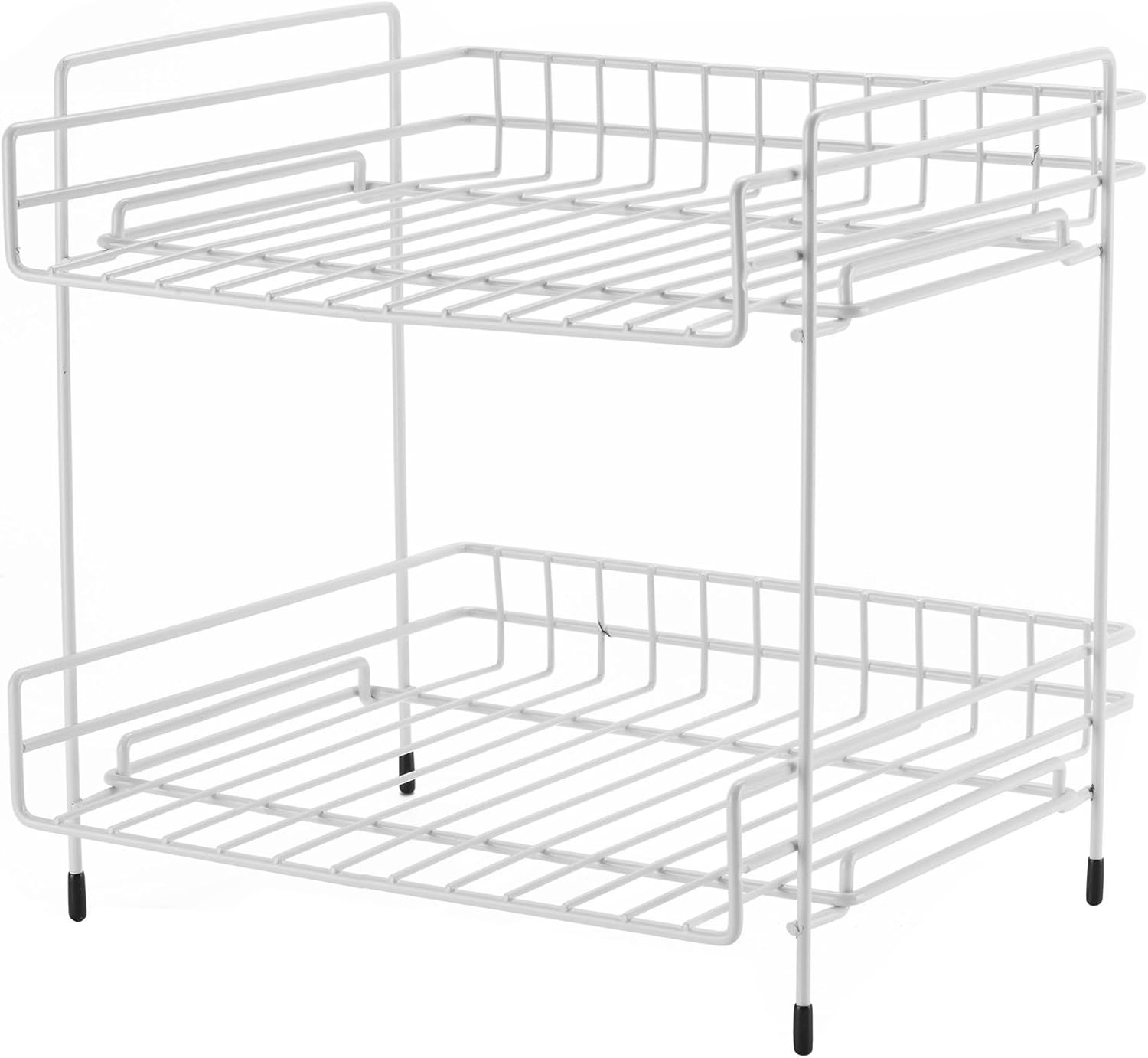 Breites Kuche 2 Ablagen Zusatzregal Mit Grossem Stauraum 25 5l X 28b X 29h Cm Weiss Amazon De Kuche Haushalt
