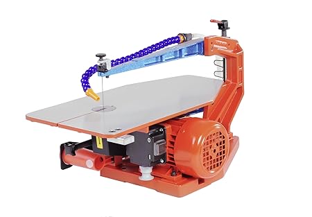 Hegner Dekupiersäge Multicut-1, präzise Elektro-Laubsäge für feinste Schnitte, integriertes Absaugsystem, auswechselbare Tisc
