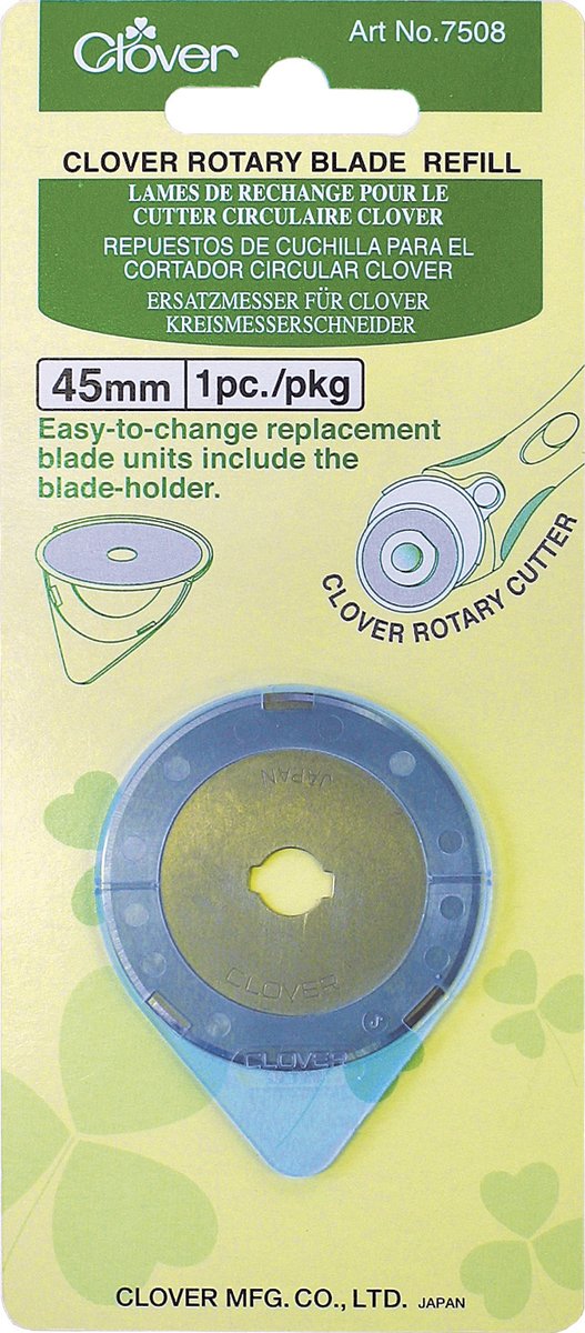 clover Rotary Blade Refill Pack: 45mm x 1, x1, Silver