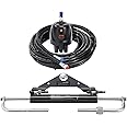 VEVOR Hydraulic Outboard Steering Kit, 150HP, Marine Boat Hydraulic Steering System, with Helm Pump Two-Way Lock Cylinder and 24 Feet Hydraulic Steering Hose, for Single Station Single-Engine Boats
