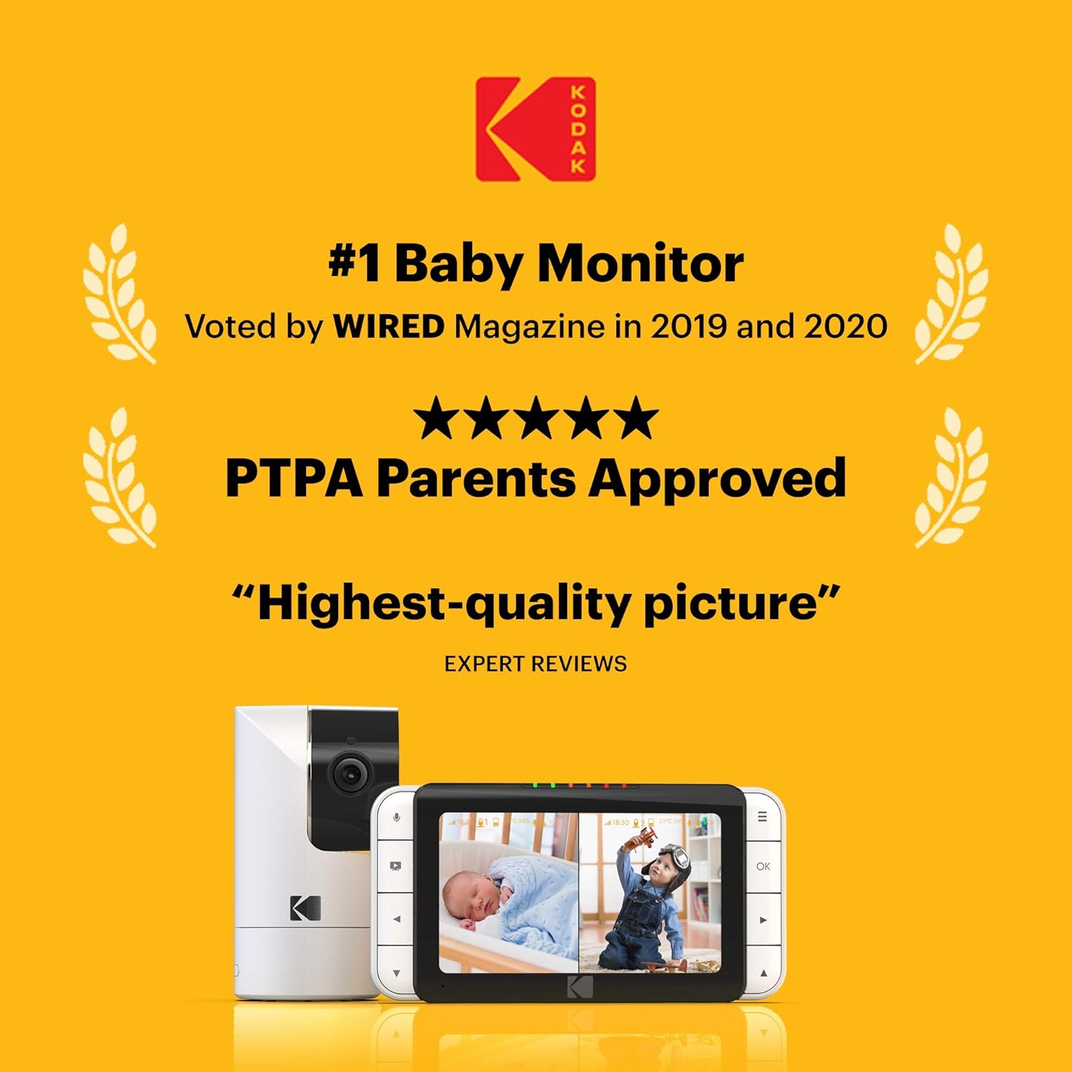 Amazon Com Kodak C525 Wifi Video Baby Monitor With Full Room View Parent Unit For Constant Monitoring And App Quick Check Ins Sports Outdoors Amazon Com Kodak C525 Wifi Video Baby Monitor With Full Room View Parent Unit For Constant Monitoring And App Quick Check Ins Sports Outdoors