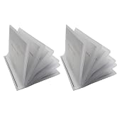 Pack of 2 Wallet Inserts Clear Plastic Vinyl Picture and Card Holder Trifold 6 Page