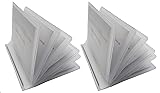 Pack of 2 Wallet Inserts Clear Plastic Vinyl