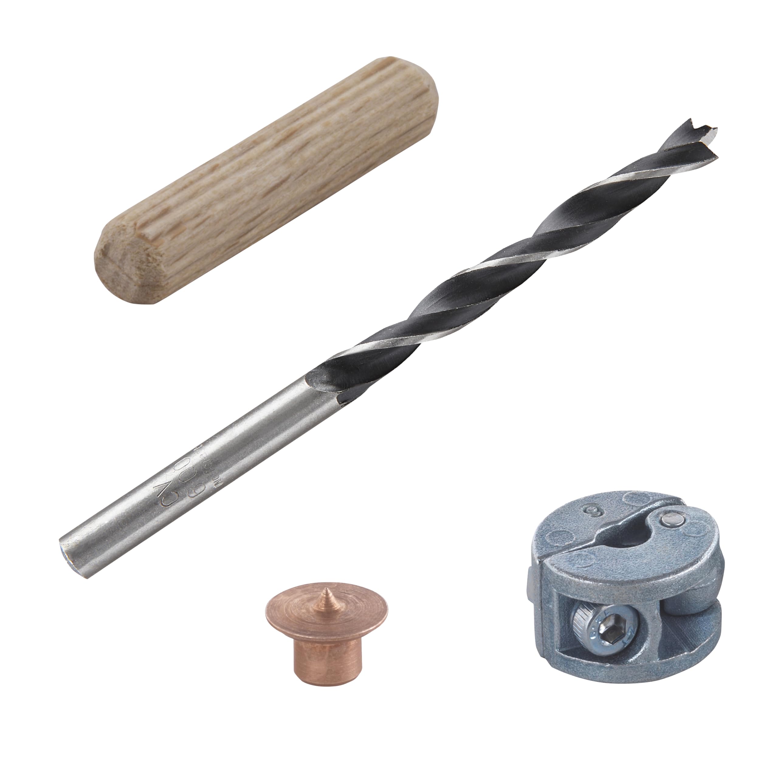 wolfcraft Dowel Kit, Ø 6 mm, 31 pcs. I 2916000 I Kit for making dowel joints