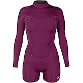 XCEL Womens Axis 2mm Long Sleeve Back Zip Boy Short Springsuit