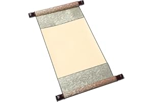 UKCOCO Papier de calligraphie chinoise vierge à suspendre avec support en tissu pour débutants et