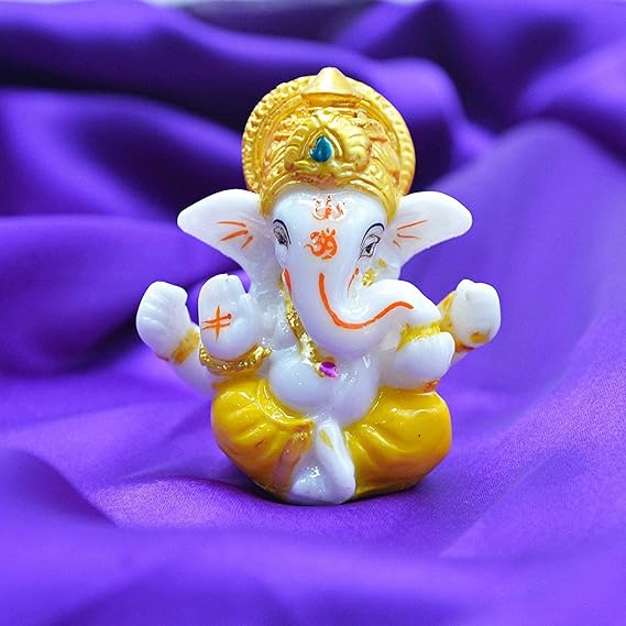 Buy WDK® Ganpati Idol for Car Dashboard Lord Ganesha Statue Ganesh Beautiful Idol Figurine
