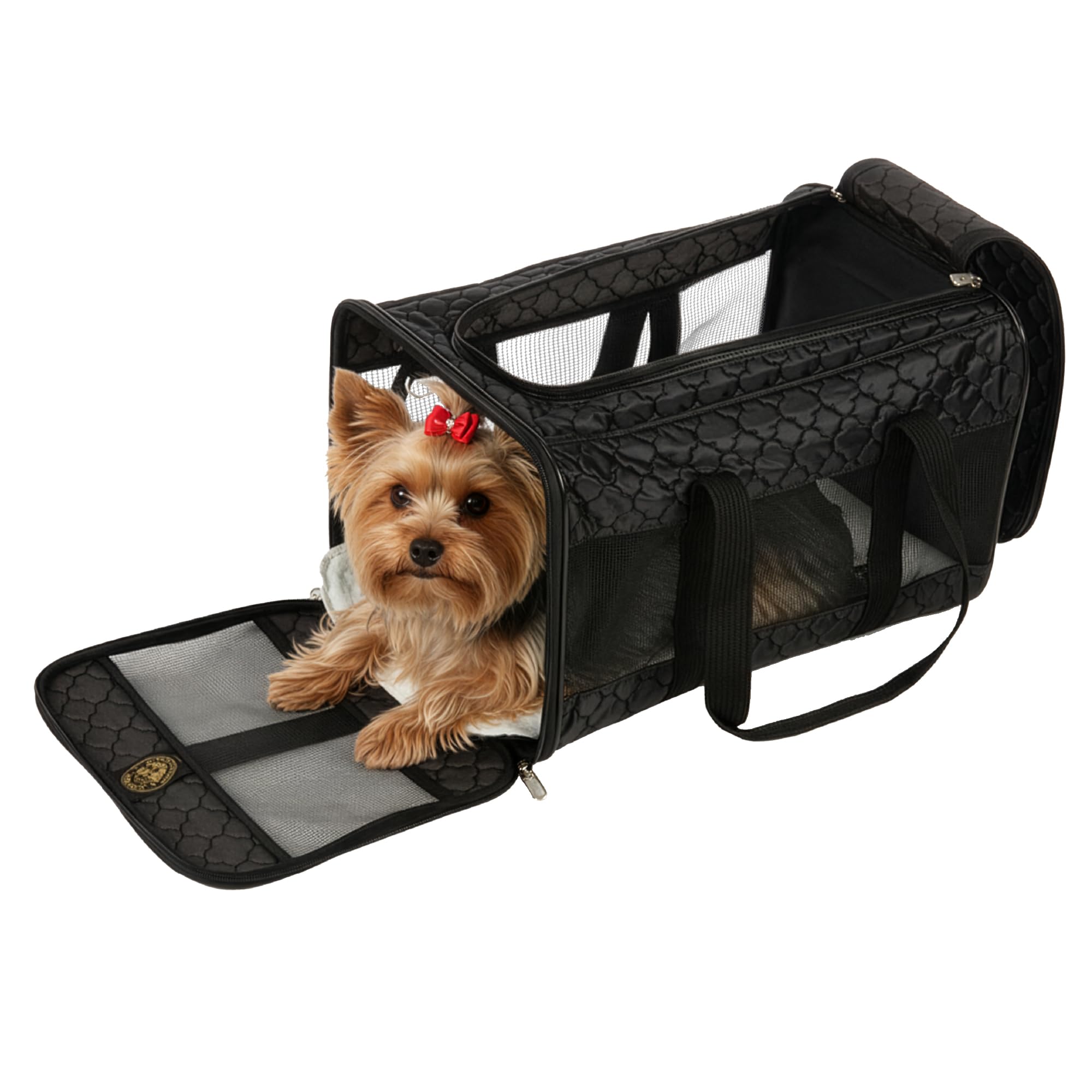 Sherpa Original Deluxe Airline Approved Pet Carrier - Black Grid Large