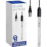 Bluelab PROBPH pH Probe for Water, Replacement Electrode for Meter, Monitor, and Controller with Easy Calibration, Tool for Hydroponic System and Indoor Plant Grow