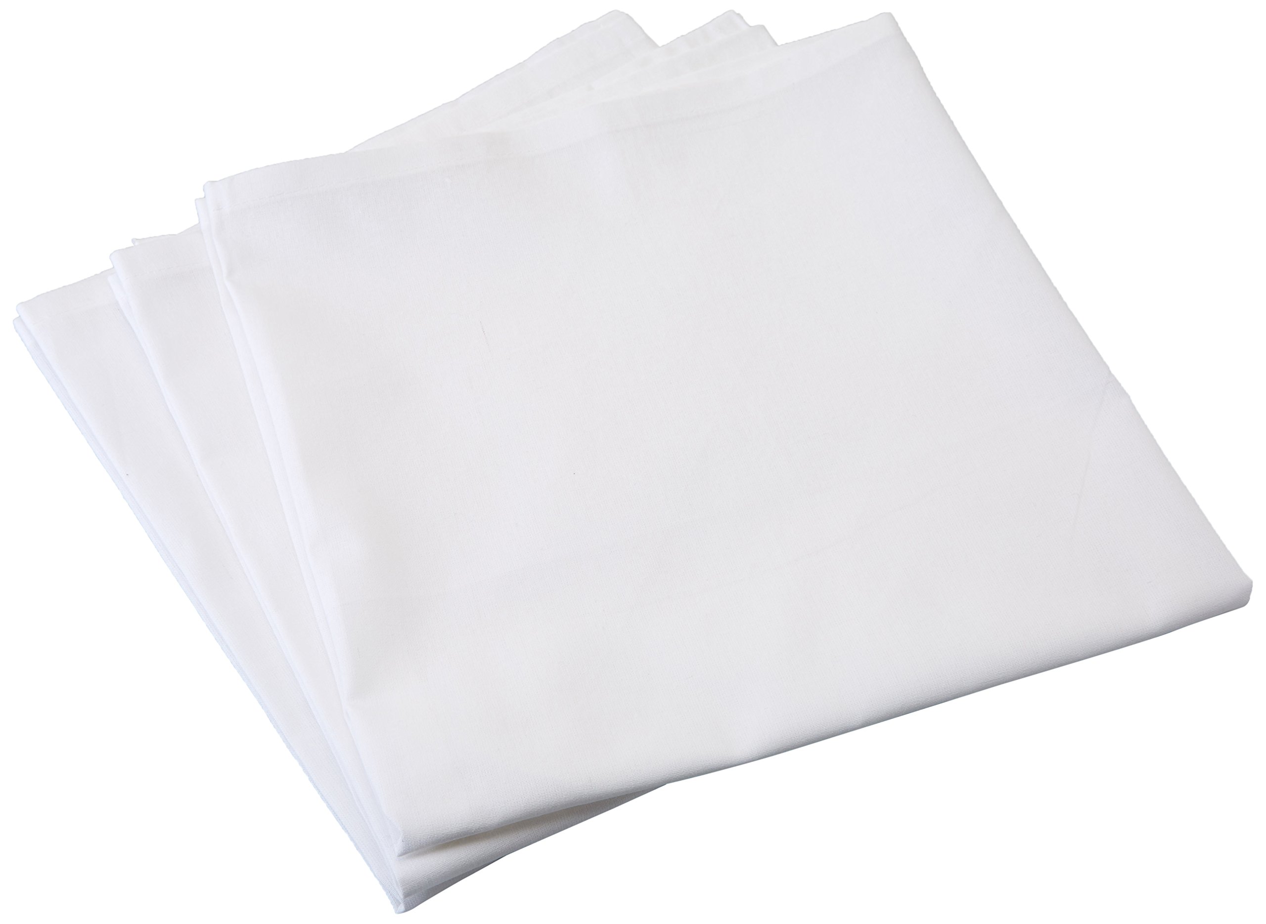 CALITEX Kitchen Linen Set Cotton White Chamfer 77 x 55 cm