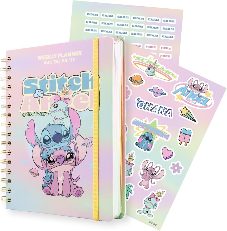 | Agenda Scolaire 2026 2027 Stitch et Angel - Semainier