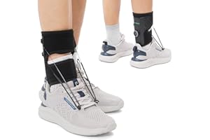JOMECA AFO Foot Drop Brace Dial Adjustable Tension Dorsiflexion Support Gait Assistance Drop Foot Brace for Walking with Shoes for Foot Drop by ALS, MS, Stroke, Diabetic Neuropathy Fit Women & Men