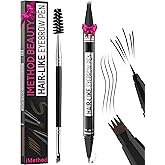 iMethod Eyebrow Pen - Eyebrow Pencil Magical 2-in-1 Eye Brow Pencils for Women with 4-Fork-Tip & Precise Brush-Tip for Natura