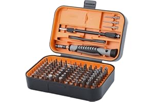 Precision Screwdriver Set, Laptop Repair Tool Kit, Kingsdun 130 in 1 Professional Computer Magnetic Screwdrivers Kit with 120 Bits Torx Star Screwdriver for PC, Xbox, Phone, Switch, Rc Car DIY